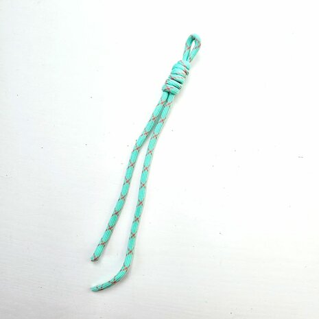 Bag Charm Koord Munt/Roze