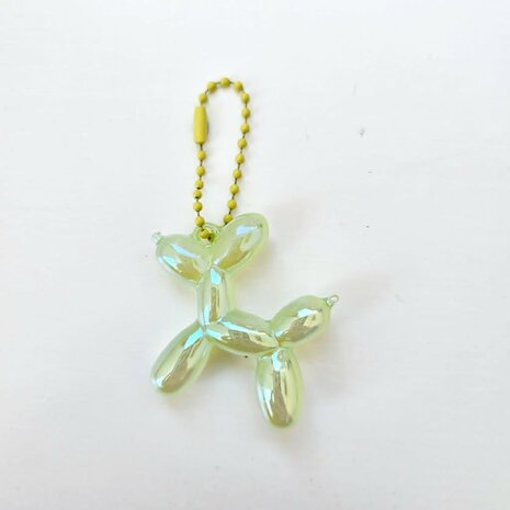 Bag Charm Ballonhondje geel