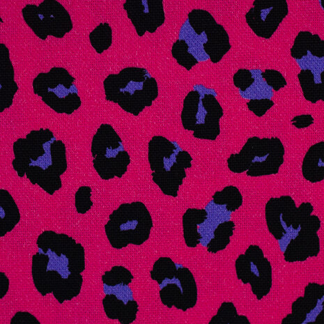 Canvas Leopard fuchsia/paars
