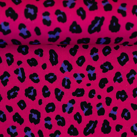 Canvas Leopard fuchsia/paars