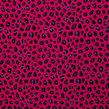 Canvas Leopard fuchsia/paars