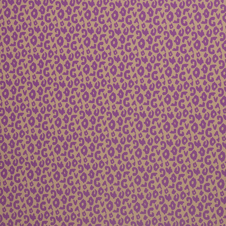 Kunstleer Wild Sand/Deep Purple