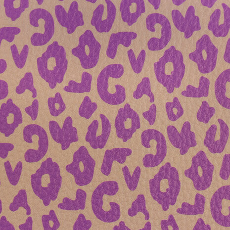 Kunstleer Wild Sand/Deep Purple
