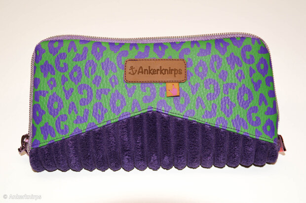 Kunstleer Wild Shamrock/Violet