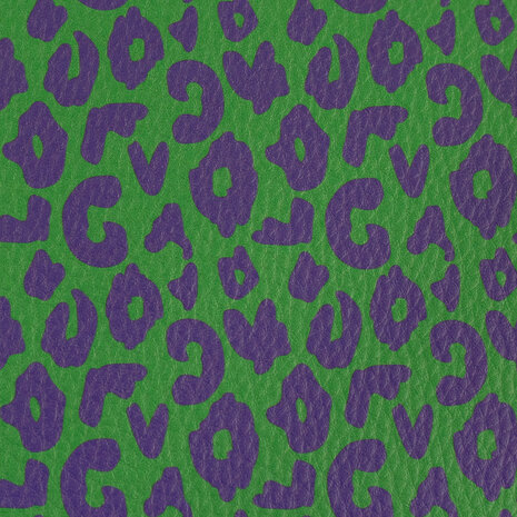 Kunstleer Wild Shamrock/Violet