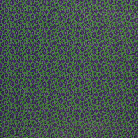 Kunstleer Wild Shamrock/Violet