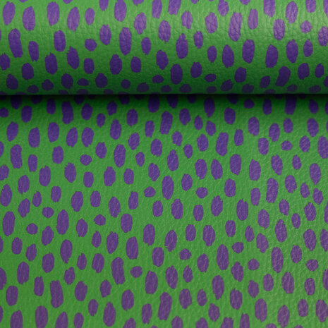 Kunstleer Brush Shamrock/Violet