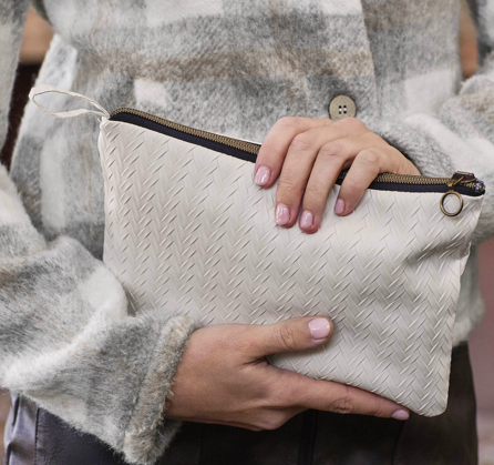 Spike Vegan Leather Ivory