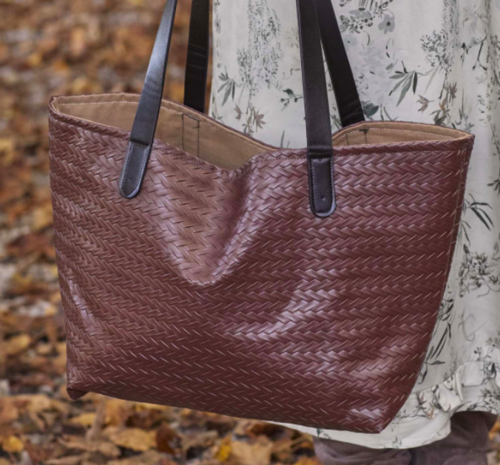 Spike Vegan Leather Brown
