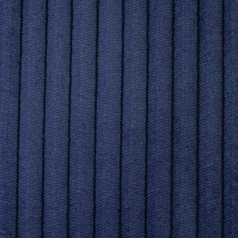 Ribfluweel donkerblauw