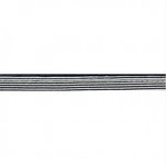 Paspel zwart gestreept