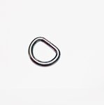 D-ring zilver 13 mm