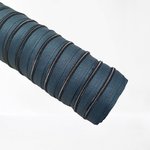 Rits stone met gun black/titanen tandjes 4 mm