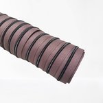 Rits dusty pink met gun black/titanen tandjes 4 mm