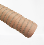 Rits 'kurk' kleur met licht gouden tandjes 4 mm