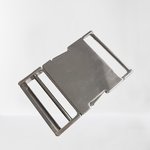 Klikgesp metaal zilver 40 mm new