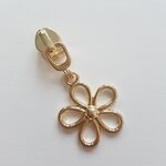 Trekker flower licht goud 6 mm
