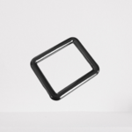 Passant gunblack fijn 20 mm