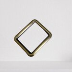 Passant antiek messing/brons fijn 20 mm