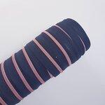 Rits zwart met rosé tandjes 4 mm