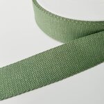 Tassenband 30 mm groen met glitter SOEPEL