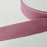 Tassenband 30 mm donkerroze met glitter SOEPEL