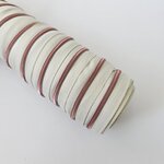 Rits ecru met rosé tandjes  4 mm