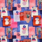 COUPON - Nerida Hansen - Tossed Vases - Sky Blue