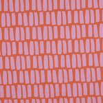 Coated Cotton Stripes Orange
