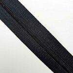 Rits zwart met mat zwarte tandjes 4 mm