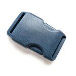 Klikgesp kunststof donkergrijs 25 mm