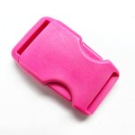Klikgesp kunststof roze 25 mm