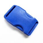 Klikgesp kunststof kobalt 25 mm