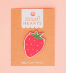 Strijkapplicatie aardbei Sarah Hearts