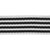 Tassenband 38/40 mm gestreept ecru/zwart SOFT