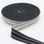 Tassenband 30 mm striped black and white