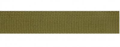 Webbing green brown 25 mm