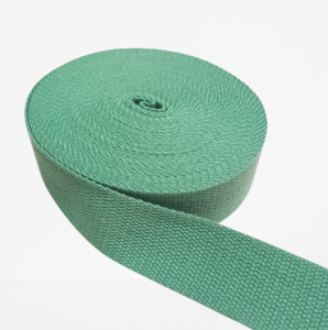 Tassenband 30 mm zacht groen