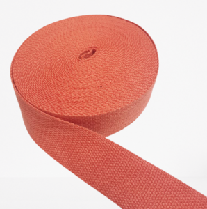 Tassenband 30 mm terracotta/pastel oranje