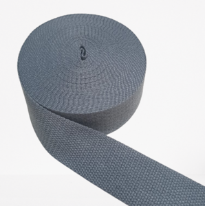 Tassenband 40 mm stone/grijsblauw