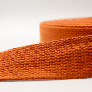 Tassenband 20 mm terracotta/pastel oranje