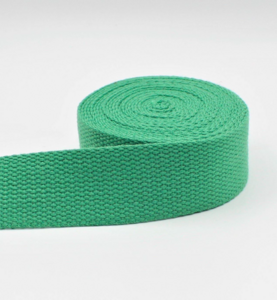 Tassenband 20 mm zacht groen