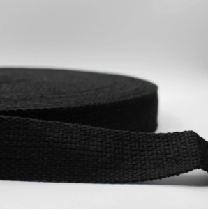 Tassenband 30 mm zwart