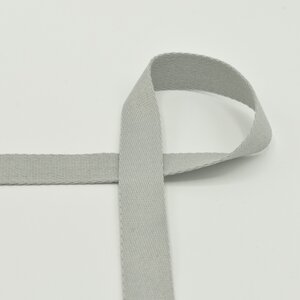 Tassenband 25 mm licht grijs