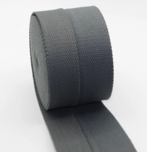 Tassenband 38/40 mm lead/donkergrijs STEVIG