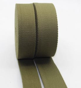 Tassenband 30 mm kaki army groen