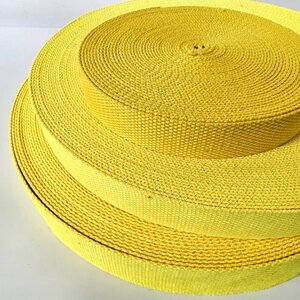 Tassenband 30 mm geel STEVIG